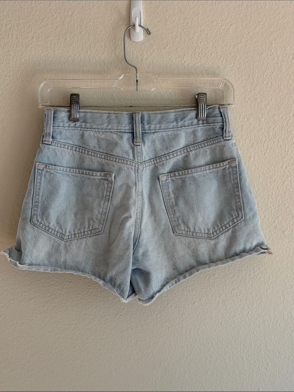 Old Navy Light Wash Distressed Denim Shorts